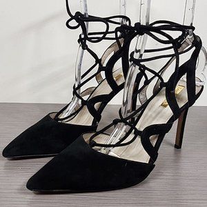 Louise et Cie Juniper Pump, Black Suede, Womens Size 10 / 40M